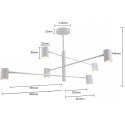Lampa wisząca Snow 6 biała 6xGU10
