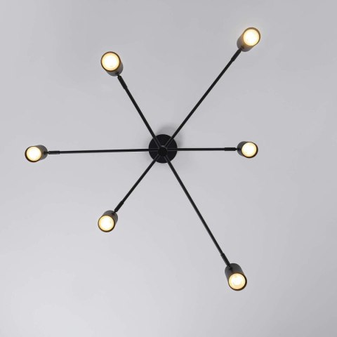 Lampa wisząca Snow 6 czarna 6xGU10