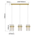 Lampa wisząca złota Vetro nad stół, wyspę