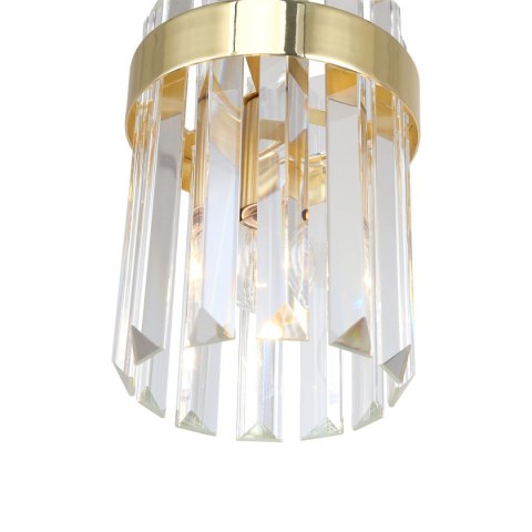 Lampa wisząca złota kryształowa Vetro złota 2xE14
