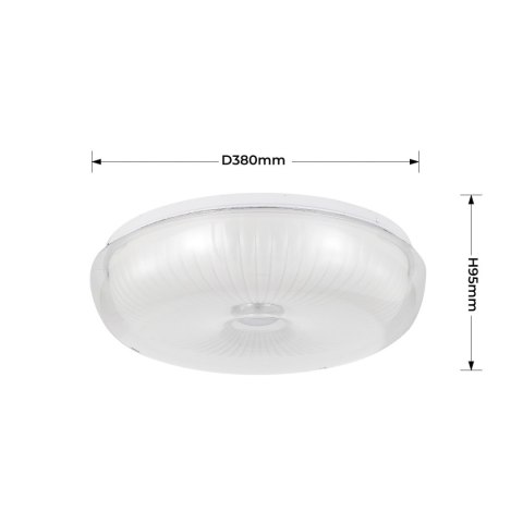 Plafon Luniq 40 cm biały LED CCT