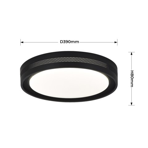 Plafon Ronda czarny LED CCT
