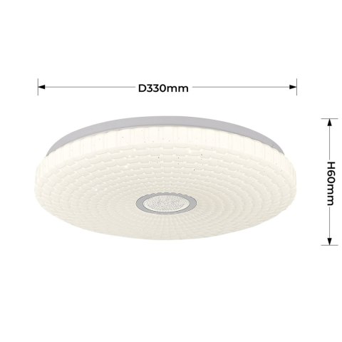Plafon Solaro 33 cm biały LED 4000K