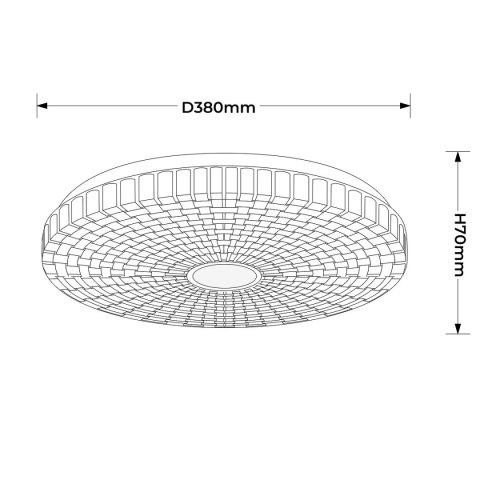 Plafon Solaro 40 cm biały LED 4000K