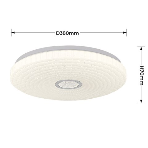 Plafon Solaro 40 cm biały LED 4000K
