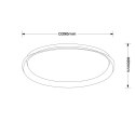 Plafon Trego 40 cm biały LED CCT
