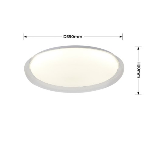 Plafon Trego 40 cm biały LED CCT