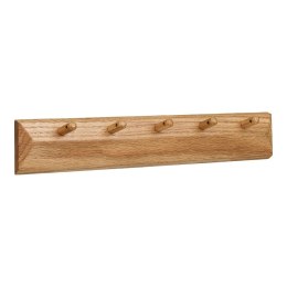 Barco wieszak ścienny do przedpokoju z 5 haczykami dąb 50 cm ( Rozmiar: uniwersalny )