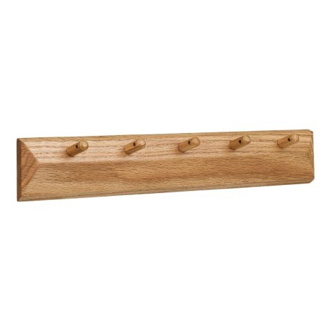 Barco wieszak ścienny do przedpokoju z 5 haczykami dąb 50 cm ( Rozmiar: uniwersalny )