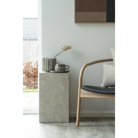 Doniczka ceramiczna Lamell szara okrągła do salonu nowoczesna House Nordic ( Rozmiar: uniwersalny )
