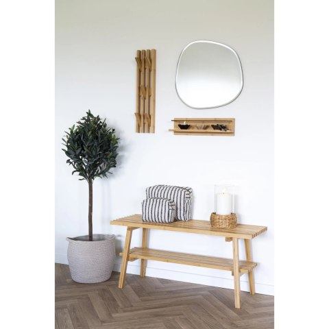 Ember bambusowy wieszak ścienny do przedpokoju naturalny 60 cm ( Rozmiar: uniwersalny )