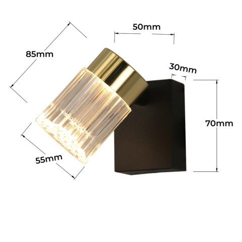 Erovia spot 1 złoty LED CCT