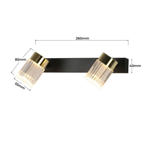 Erovia spot 2 złoty LED CCT