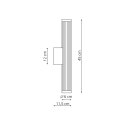 Kinkiet Vena 45 cm czarna LED CCT
