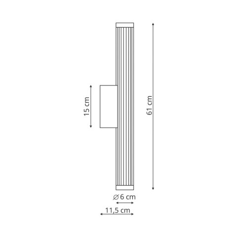 Kinkiet Vena 60 cm coffe LED CCT