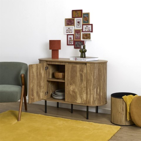 Komoda Hermiona nowoczesna na nóżkach do salonu naturalna 110 cm ( Rozmiar: uniwersalny )
