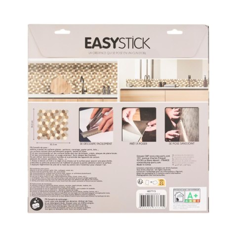 Panel winylowy samoprzylepny na ścianę Easy Stick brązowa mozaika do kuchni łazienki ( Rozmiar: uniwersalny )