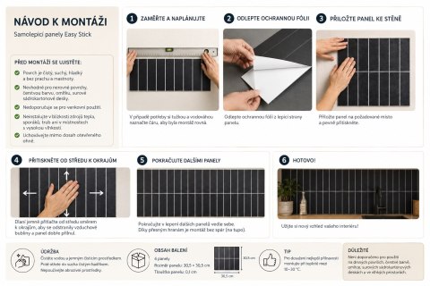 Panel winylowy samoprzylepny na ścianę Easy Stick - heksagon trawertyn ( Rozmiar: uniwersalny )