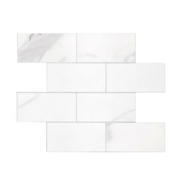 Panele samoprzylepne na ścianę Easy Stick marmur biały do kuchni i łazienki ( Rozmiar: uniwersalny )
