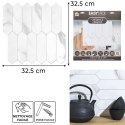 Panele samoprzylepne na ścianę Easy Stick marmurowy heksagon do kuchni łazienki ( Rozmiar: uniwersalny )