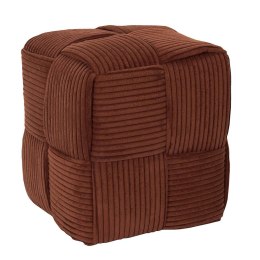 Pufa Scott sztruksowa terracotta do salonu prostokątna 38 cm ( Rozmiar: uniwersalny )