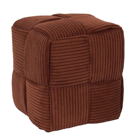Pufa Scott sztruksowa terracotta do salonu prostokątna 38 cm ( Rozmiar: uniwersalny )