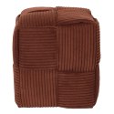 Pufa Scott sztruksowa terracotta do salonu prostokątna 38 cm ( Rozmiar: uniwersalny )