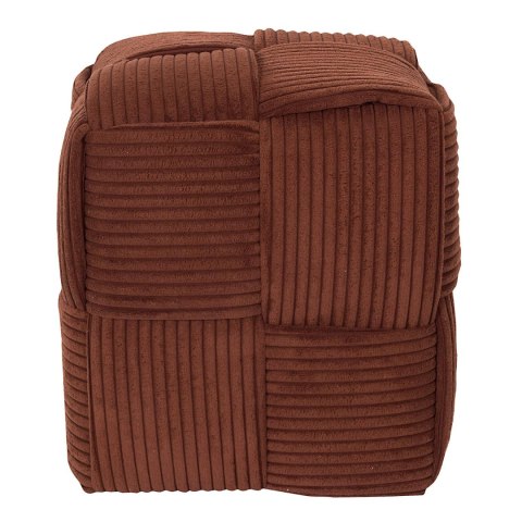 Pufa Scott sztruksowa terracotta do salonu prostokątna 38 cm ( Rozmiar: uniwersalny )