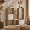 Regał Klaus 9 półek naturalny ( Rozmiar: uniwersalny )