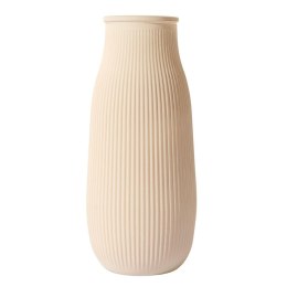 Wazon Terra kremowy szklany na kwiaty dekoracyjny boho 25 cm ( Rozmiar: uniwersalny )