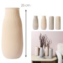 Wazon Terra kremowy szklany na kwiaty dekoracyjny boho 25 cm ( Rozmiar: uniwersalny )