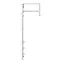 Wieszak ścienny Trento biały metalowy do przedpokoju 82 cm ( Rozmiar: uniwersalny )
