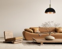 Czarna lampa Lanta PND-23906-1-BK-GD