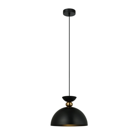 Czarna lampa wisząca Pegai PND-62221-1-BK