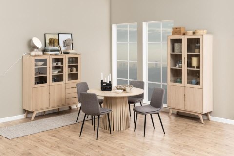 Krzesło Becca szare tkanina Basel 34FR ( Rozmiar: uniwersalny )
