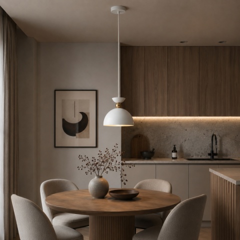 Lampa wisząca biała Pegai PND-62221-1-WH