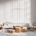 Nowoczesna lampa wisząca Samola PND-15504-1-GD