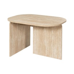 Stolik kawowy Umor owalny 72x53 cm nowoczesny trawertynowy ( Rozmiar: uniwersalny )