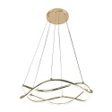 Złota lampa wisząca Twist 50 cm LED CCT