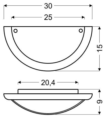 010 LAMPA SUFITOWA PLAFON1/2 30 DITREVI 1X60W BEŻ DREWNO