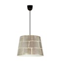 Americano 2 lampa wiszaca czarny 35 1x60W E27 abażur srebrny