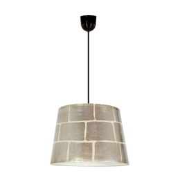Americano 2 lampa wiszaca czarny 35 1x60W E27 abażur srebrny