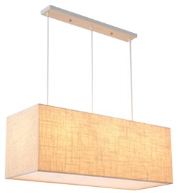 BOHO ZWIS 5X40W E27 BIAŁY ABAŻ. LEN