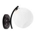CALMO lampa kinkiet brunatny+złoty 1x40W E27 klosz biały