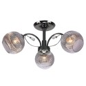 CROMAT lampa sufitowa czarny perłowy 3x40W E27 klosz grafitowy