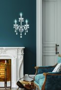Cristallo lampa kinkiet chromowy 3x40W E14 transparentny