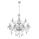 Cristallo lampa wisząca chromowy 12x40W E14 transparentny