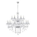 Cristallo lampa wisząca chromowy 18x40W E14 transparentny