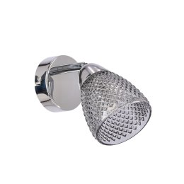 ESTELLO lampa sufitowa kinkiet chromowy 1x40W G9 klosz dymiony