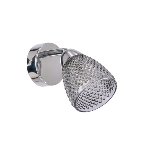 ESTELLO lampa sufitowa kinkiet chromowy 1x40W G9 klosz dymiony
